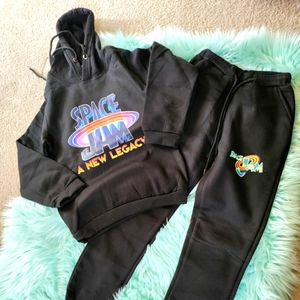 Black Space Jam Jogging suit